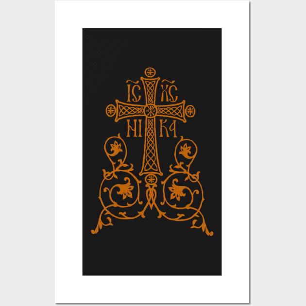 Orthodox Cross Design Wall Art by EkromDesigns